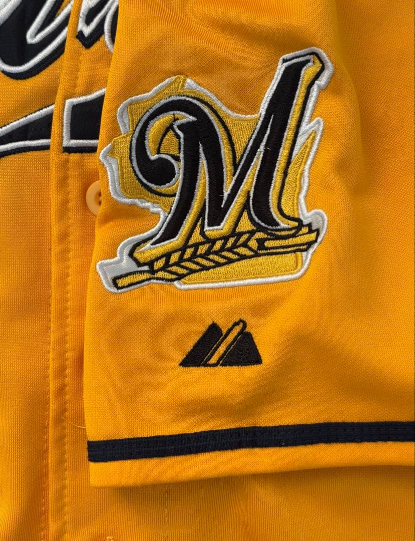 マジェスティック　MLB ミルウォーキー・ブルワーズ Weeks ユニホーム