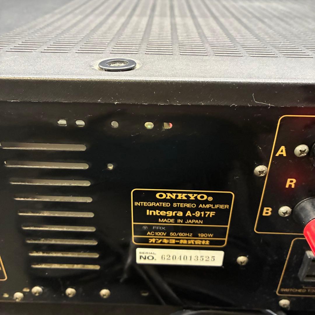 【通電確認済み】ONKYO オンキョー Integra A-917F ジャンク