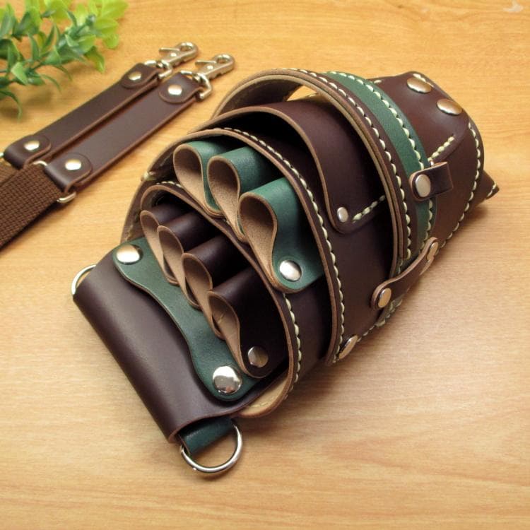 【トリマー向き】 ７丁　ダークブラウン　シザーケース　TSC-10/CDC