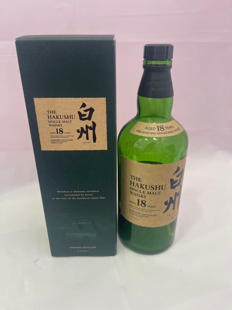 THE HAKUSHU 18年 シングルモルトウイスキーの空き瓶