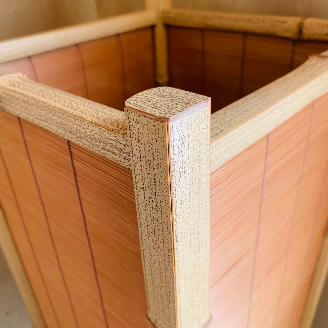 大型 高級 お座敷 座敷照明 行燈 竹製 バンブー 灯籠 ディスプレイ