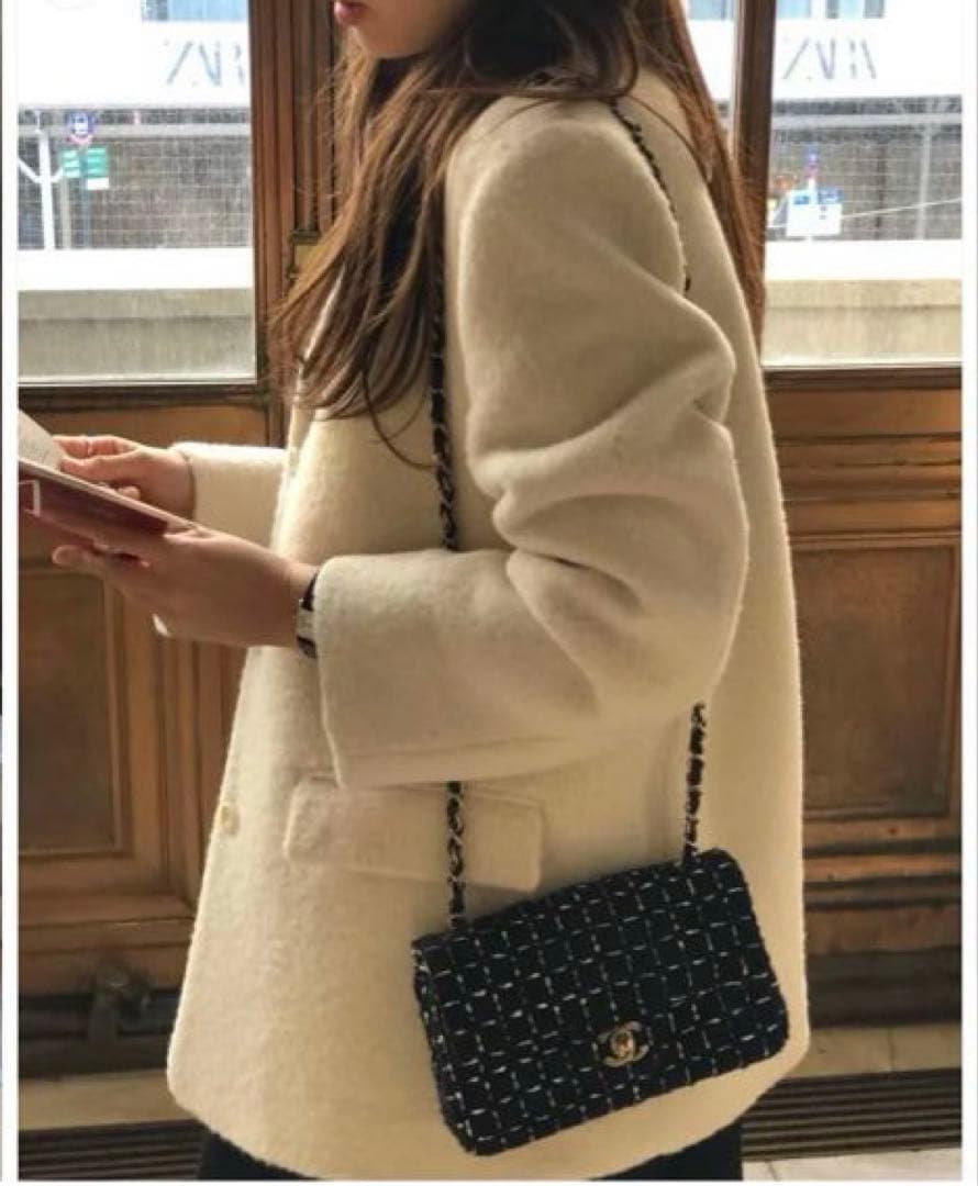 【leday】Ounce lily alpaca jacket ivory