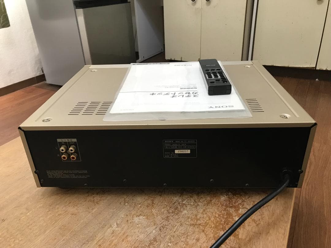 SONY TC-KA3ESステレオカセットデッキ　リモコン説明書元箱ゴールド金色
