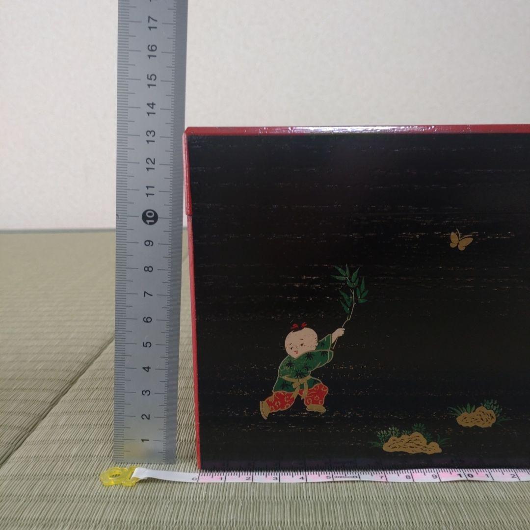 【美品】茶道具セット 利休茶箱　桐木地本漆塗