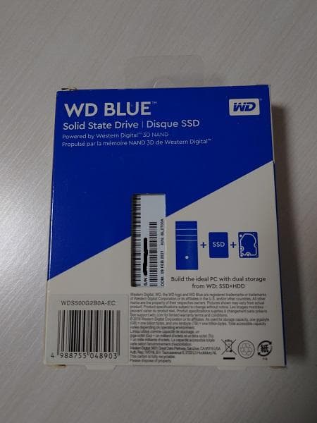 WD BLUE 500GB SSD 2.5インチ WDS500G2B0A-EC