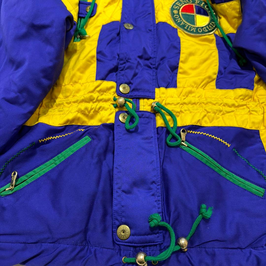 SENO FICH スキーウェア　スノーボード　フード付ジャケット 青黄　セット