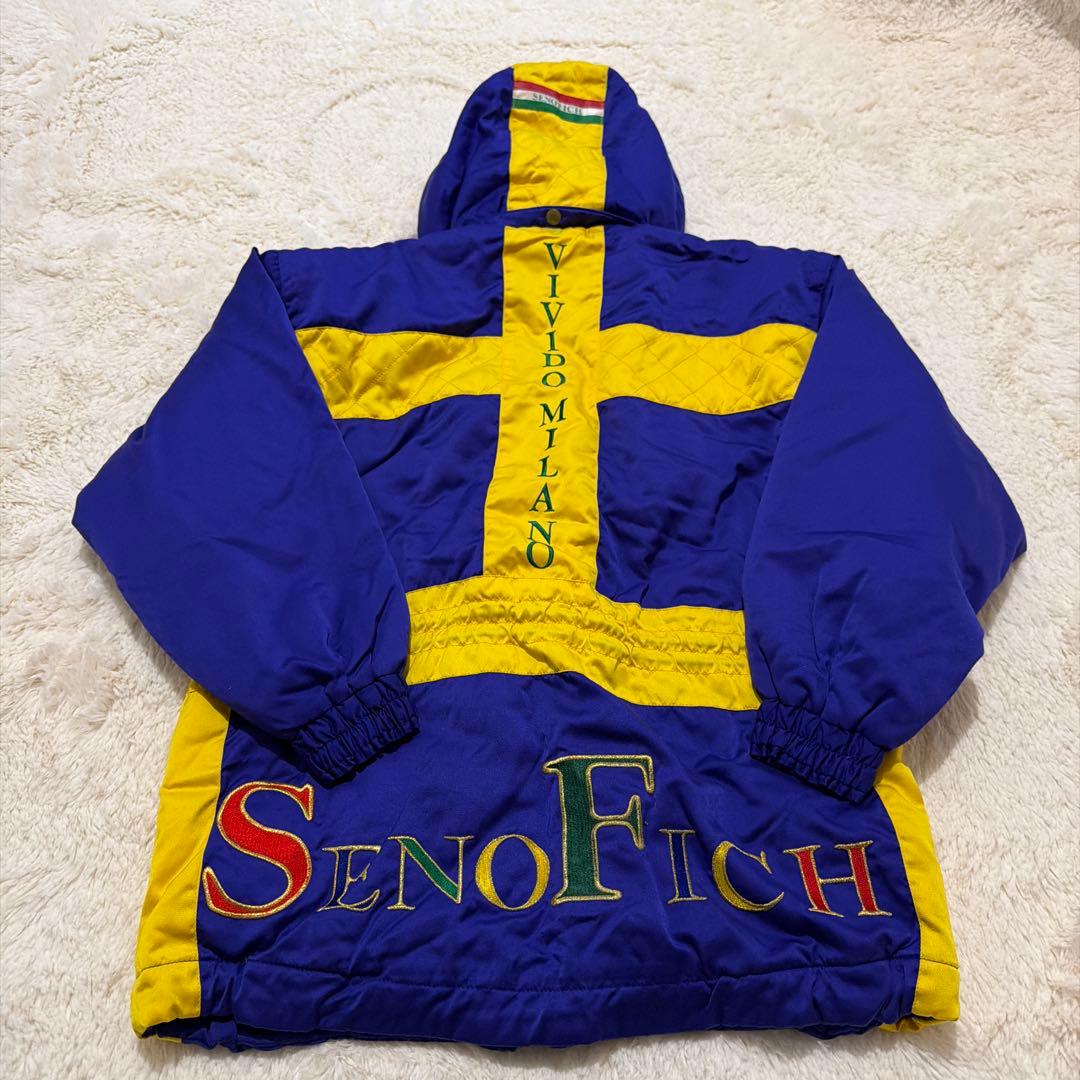 SENO FICH スキーウェア　スノーボード　フード付ジャケット 青黄　セット