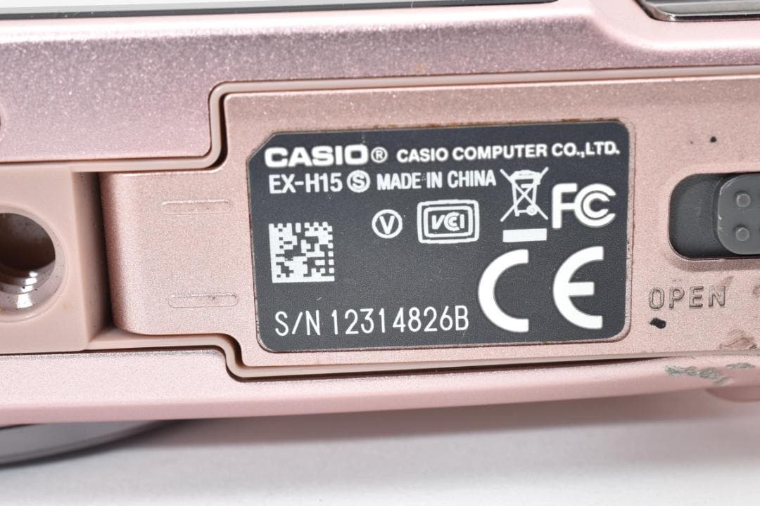美品 カシオ　CASIO EXILIM EX-H15 ピンク ＃A366