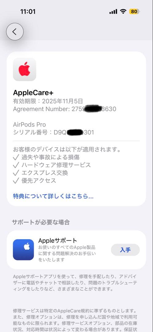 AirPods Pro2 第2世代(USB-C)本体ケース 片方(右)