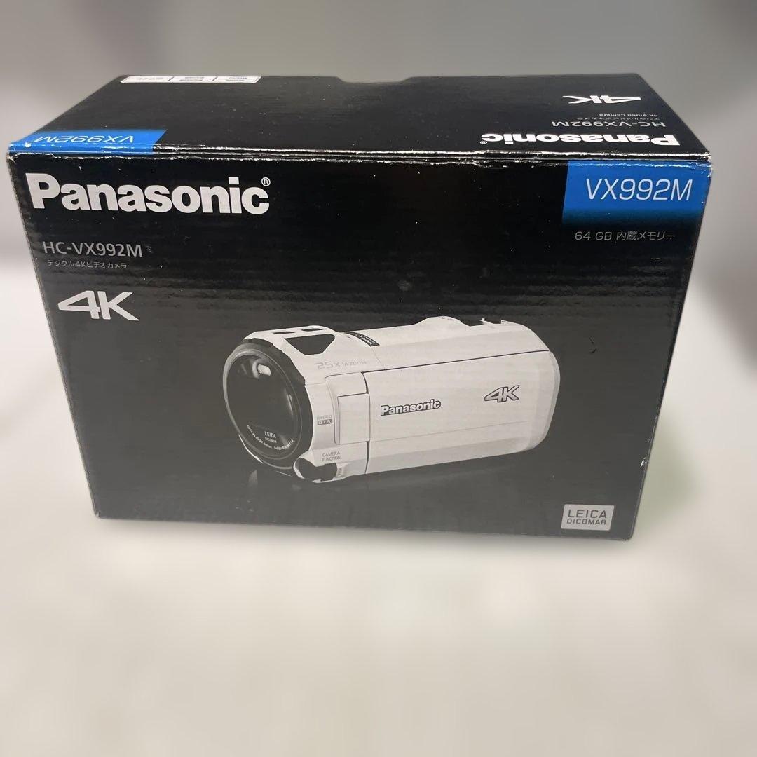 美品Panasonic HC-VX992M デジタル4Kビデオカメラ　取説付き箱