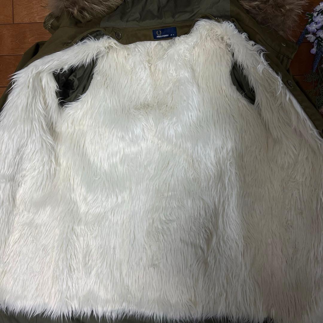 美品【フレッドペリー】 モッズコート ライナー、ラクーンファー付き