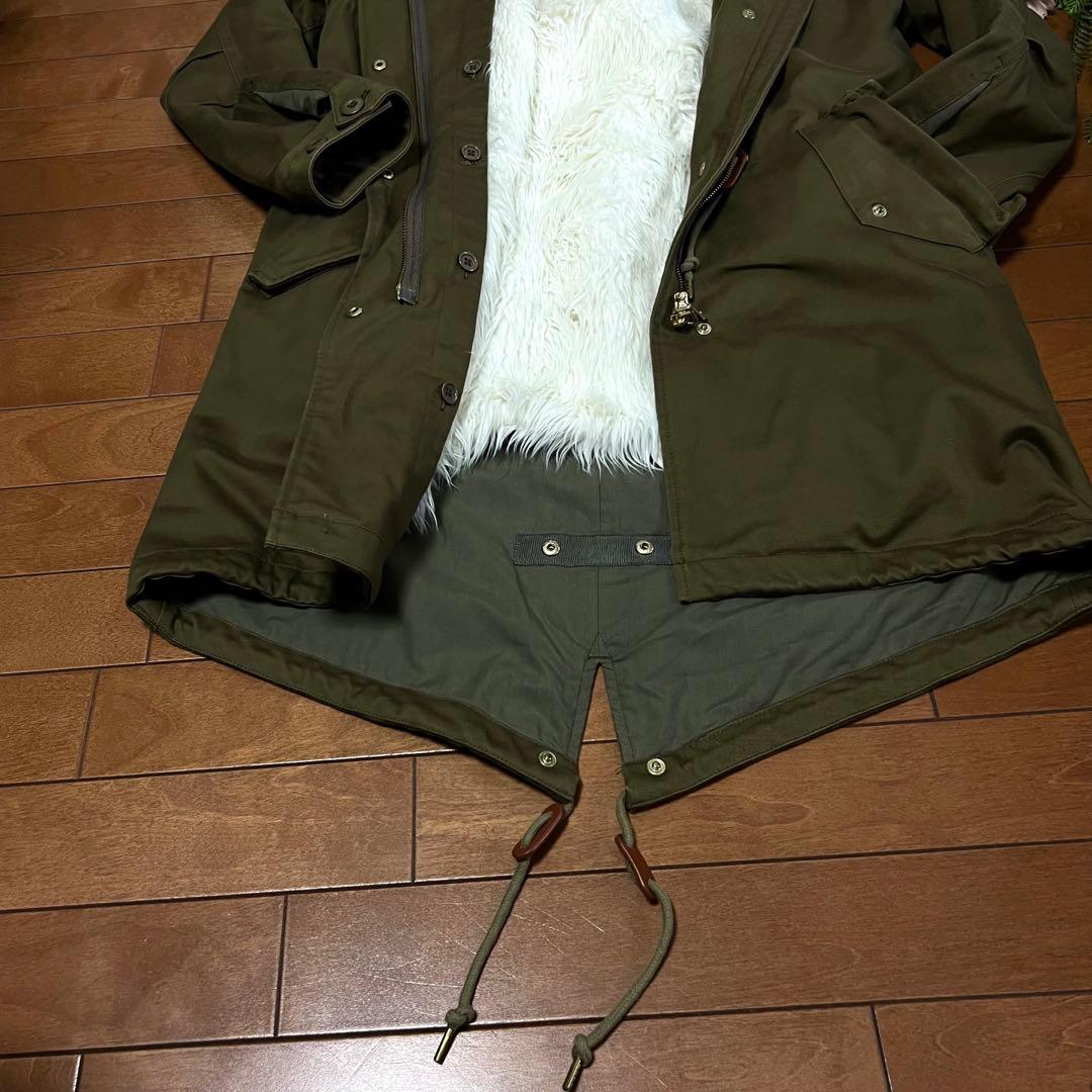 美品【フレッドペリー】 モッズコート ライナー、ラクーンファー付き