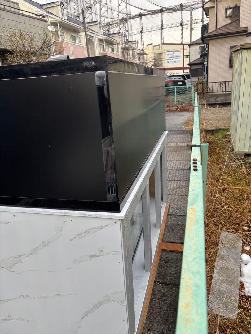 引き取り限定⇒ 180-60-80 オーバーフローアクリル水槽 と台のセット