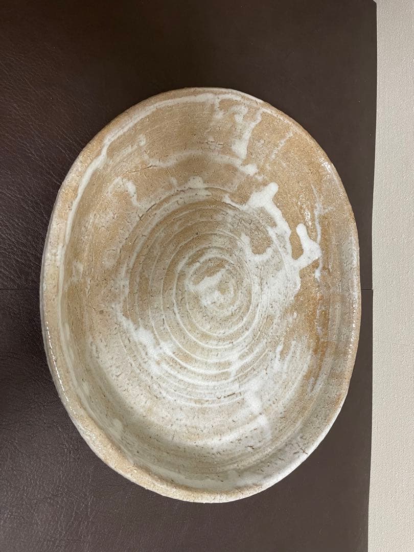 十代三輪休雪　萩焼平鉢　萩焼　茶道具