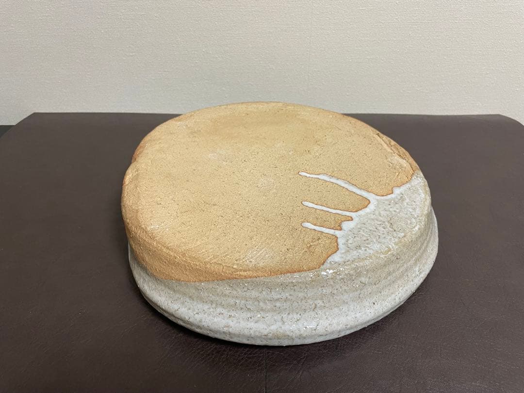 十代三輪休雪　萩焼平鉢　萩焼　茶道具