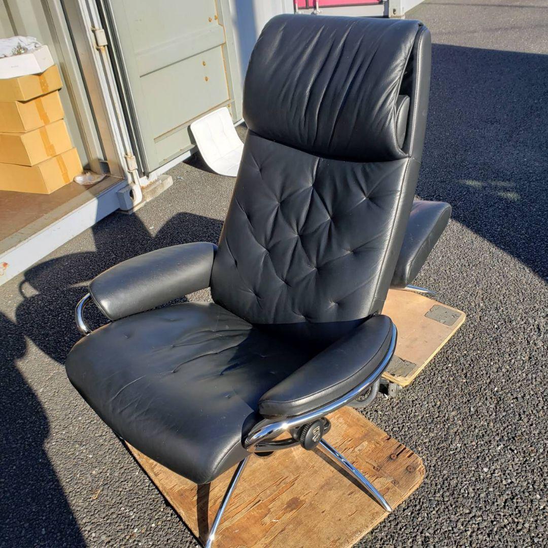 送料無料　エコーネス　ストレスレス　メトロシリーズ　1人掛けソファー＆オットマン