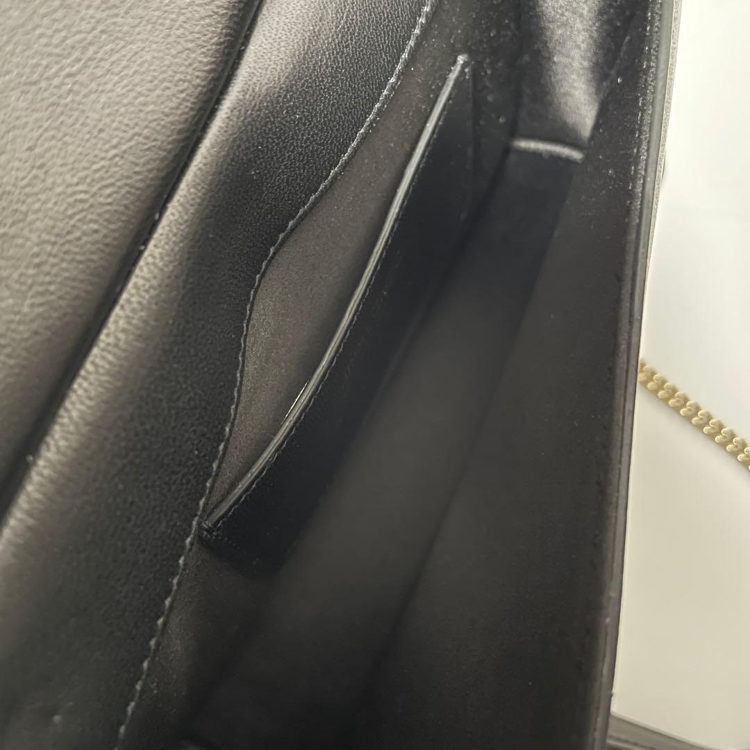 ✨️未使用保管✨️ Jimmy Choo ショルダーバッグ　チェーン　レザー　黒