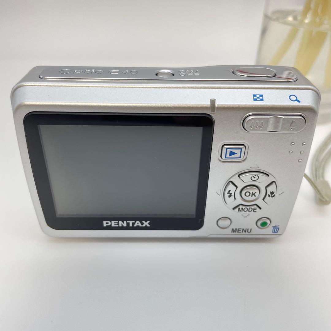 美品✨PENTAX Optio E40✨動作確認済 スマホ転送OK 単三電池♪
