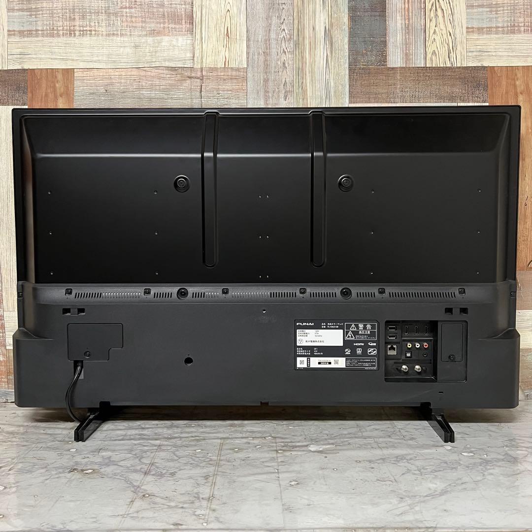 全国送料込❣️フナイ43V型4K チューナ内蔵外付けHDD裏番組録画対応