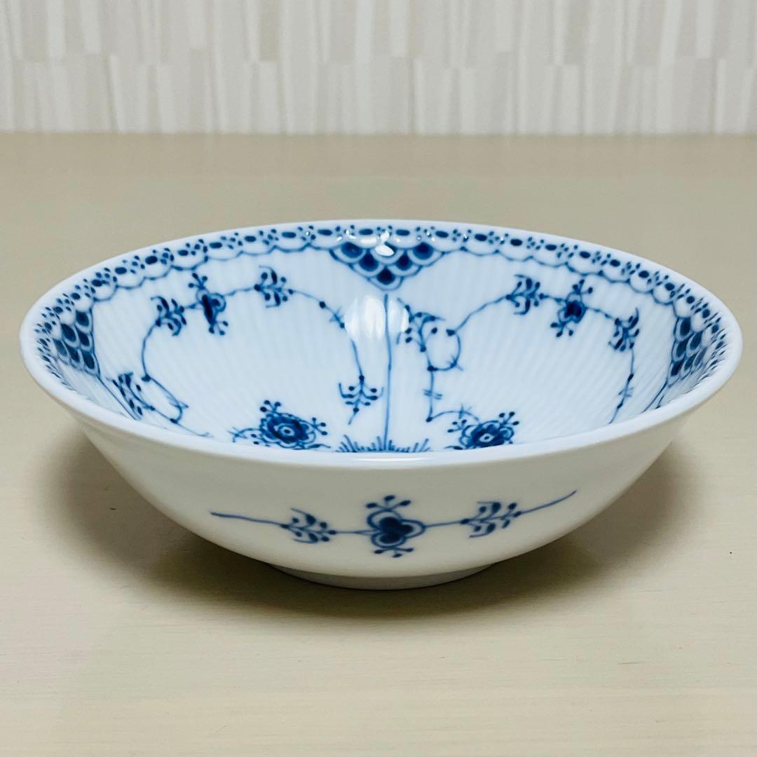 ロイヤルコペンハーゲン ブルーフルーテッド ハーフレース ボウル ペア