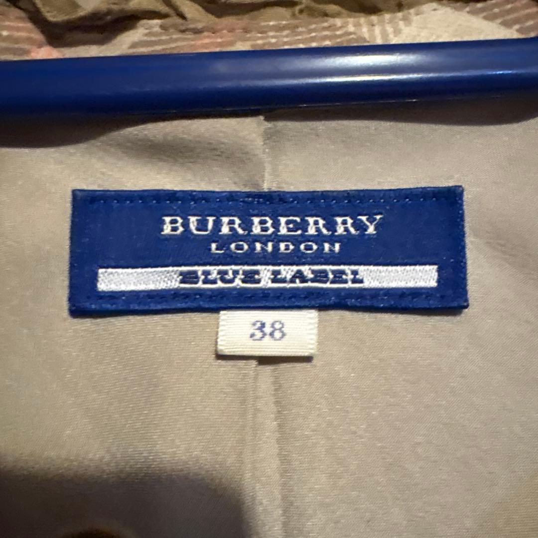 Burberry チェック柄 長袖ワンピース 38