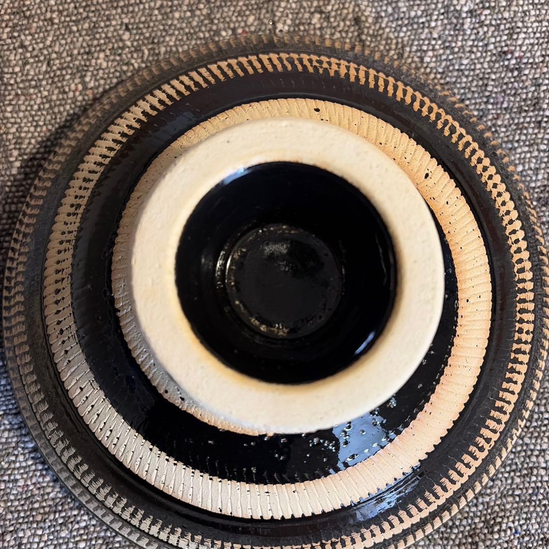 ☆美品☆ 永谷園　ふっくらさん　黒らく　【大】3〜5人用　AND-06