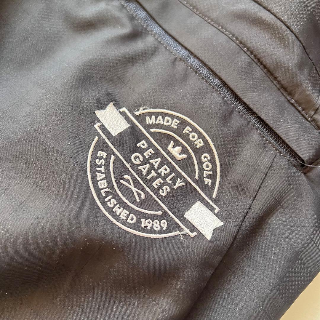 Pearly gates パーリーゲイツ　サイドロゴ　イージーパンツ　裏地　蓄熱