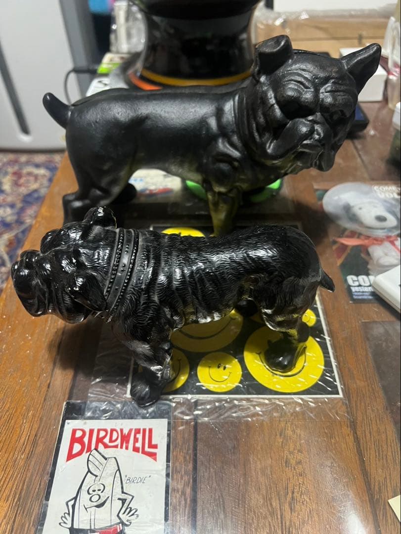 ★アンティークブラック ブルドッグ手前1体★