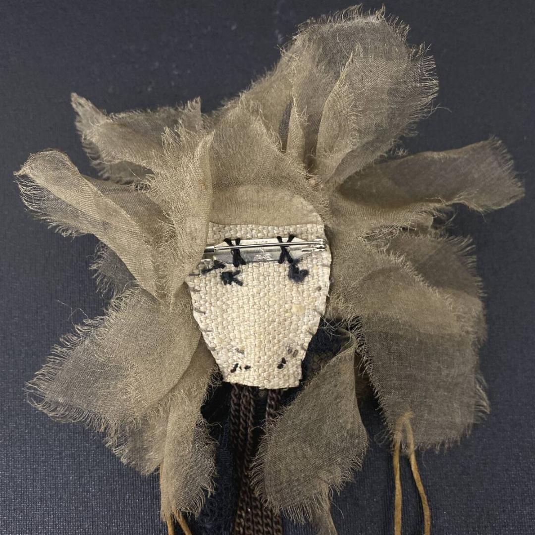 美品 SHARE SPIRIT アンティーク スカル コサージュ ブローチ