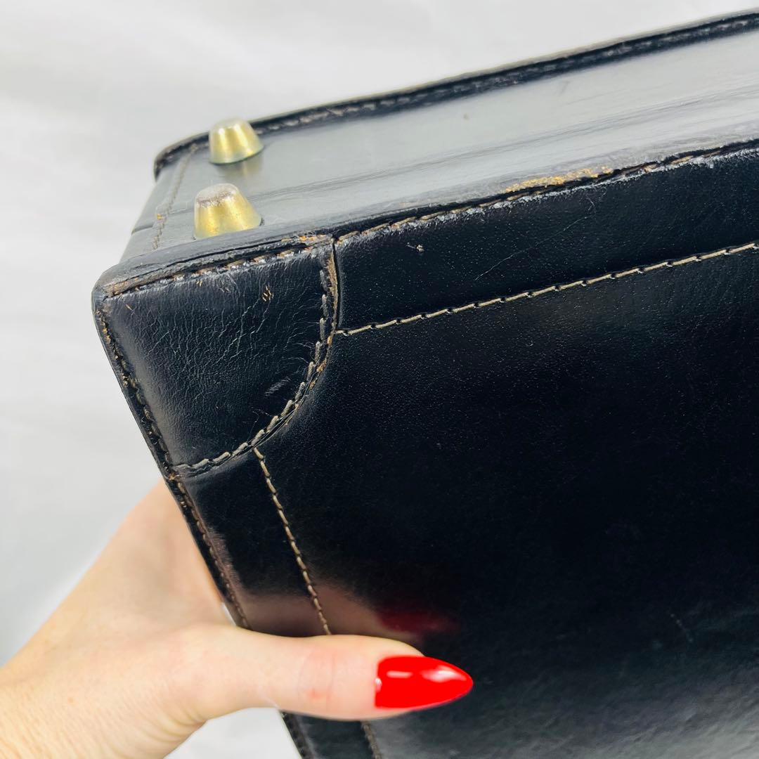 Bally バリー　レザー アタッシュケース　ヴィンテージ　ブラック
