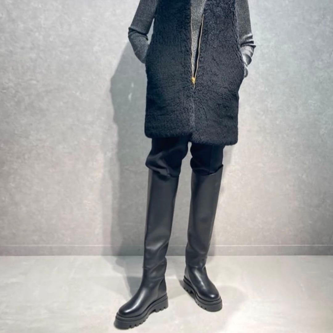 大幅お値下げ【新品】REMME 本革 レザー ニーハイブーツ 37