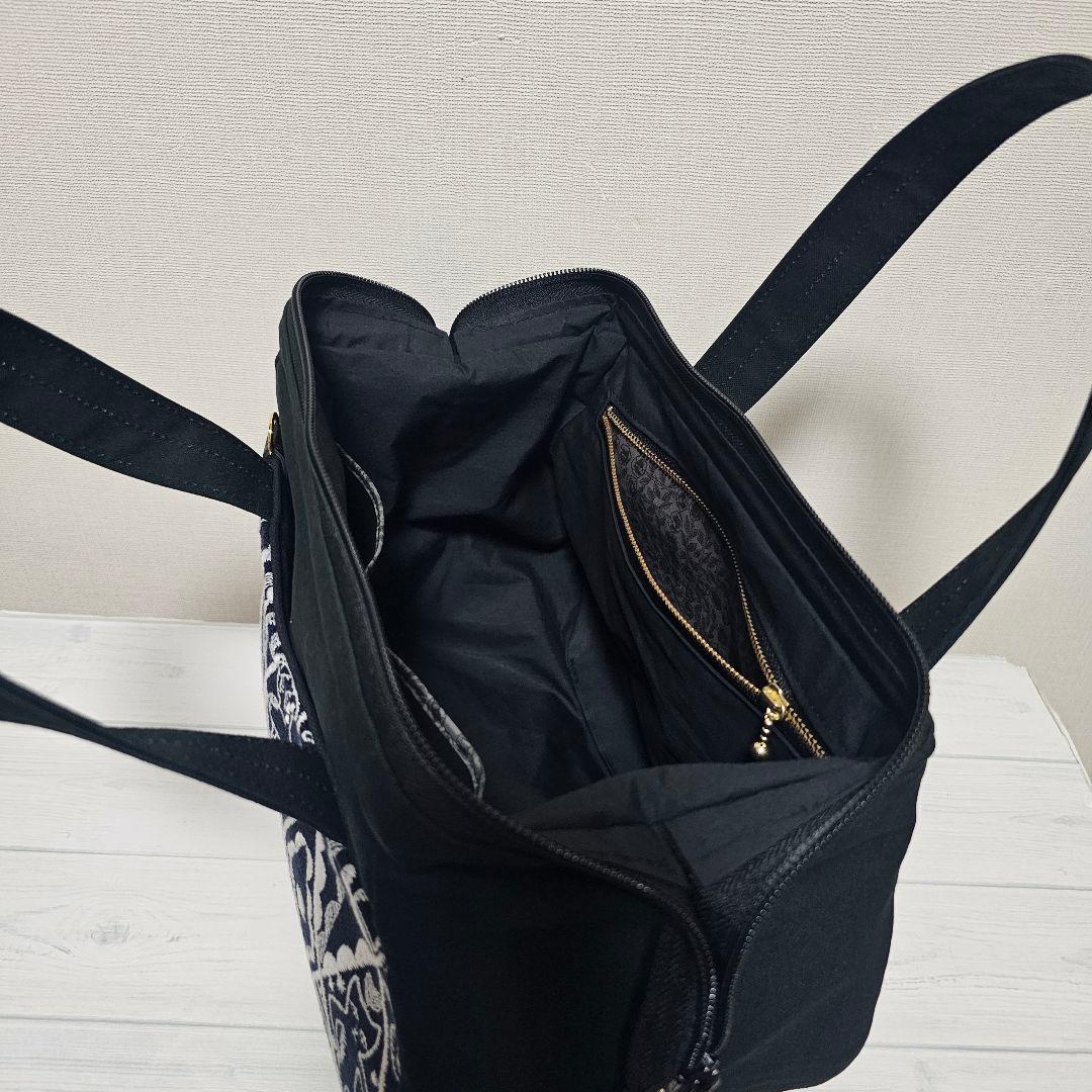 s.ぽってりボストンL シンフォニー ネイビー ミナペルホネン 訳あり品