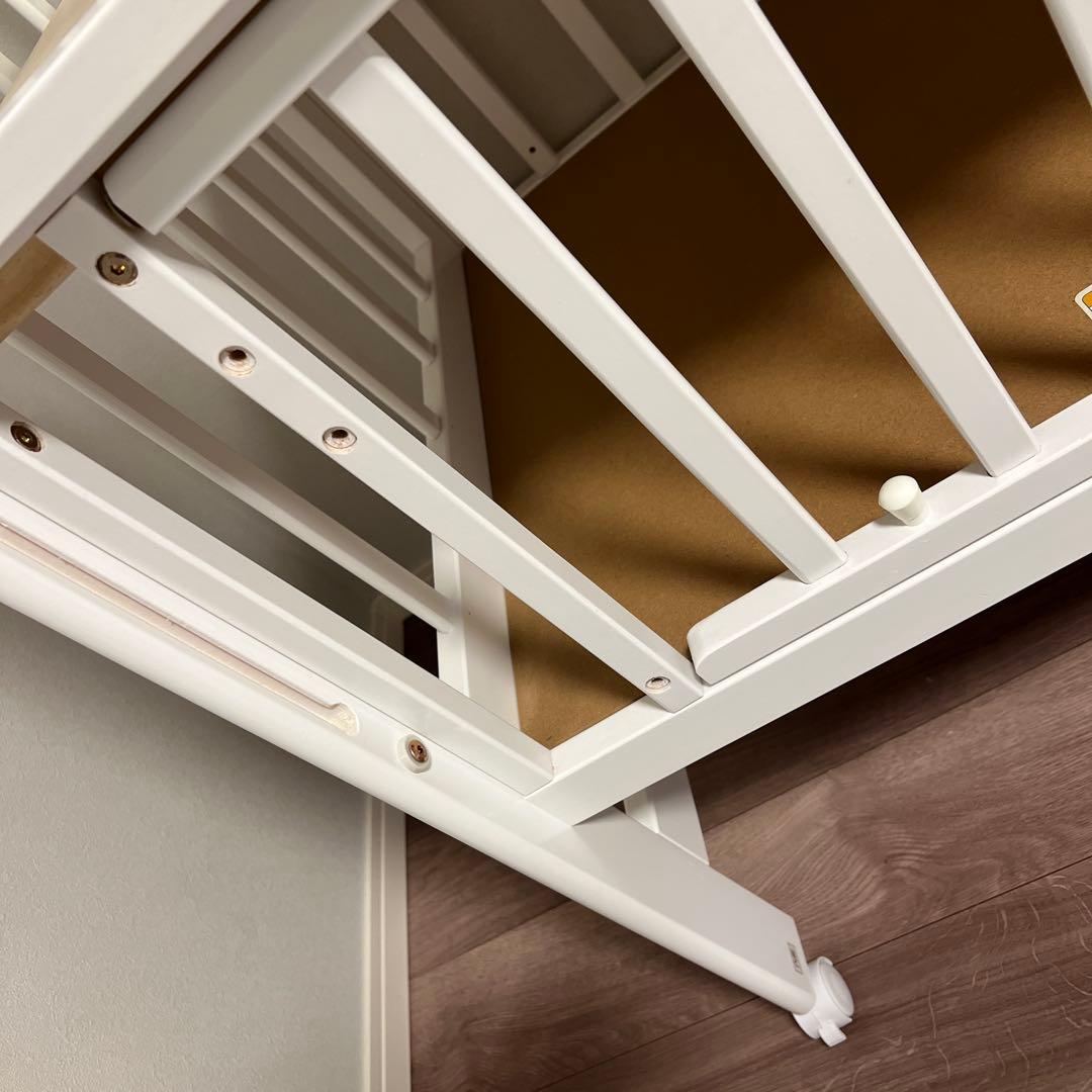 カトージ　katoji ハイポジション　ミニベビーベッド　ホワイト