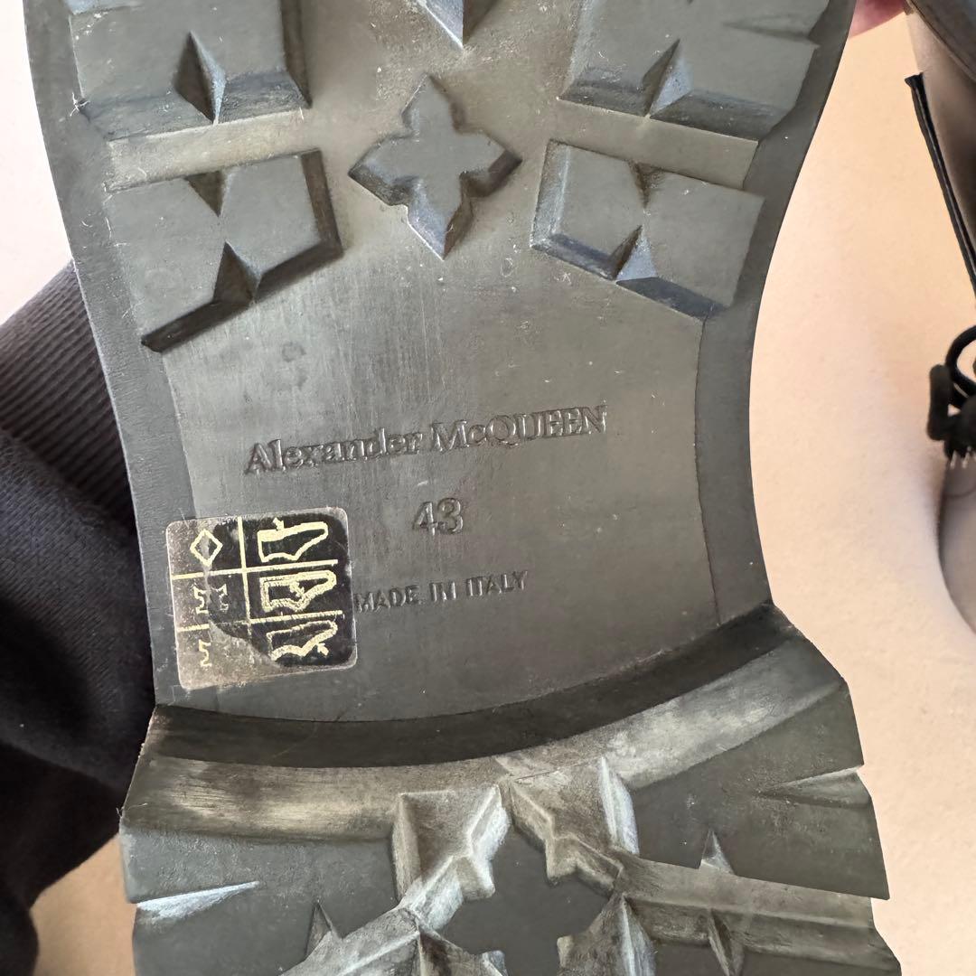 Alexander McQueen Leather Boots 43 コンバット