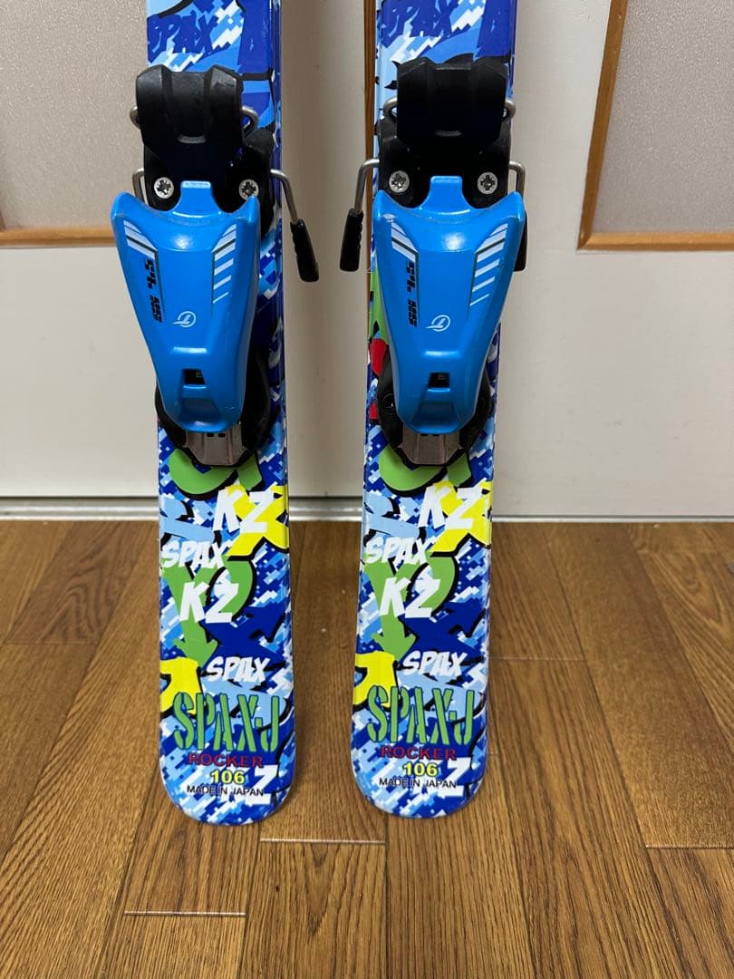 KAZAMA スキー板106cm,ブーツ23.5cm,ストック90cm