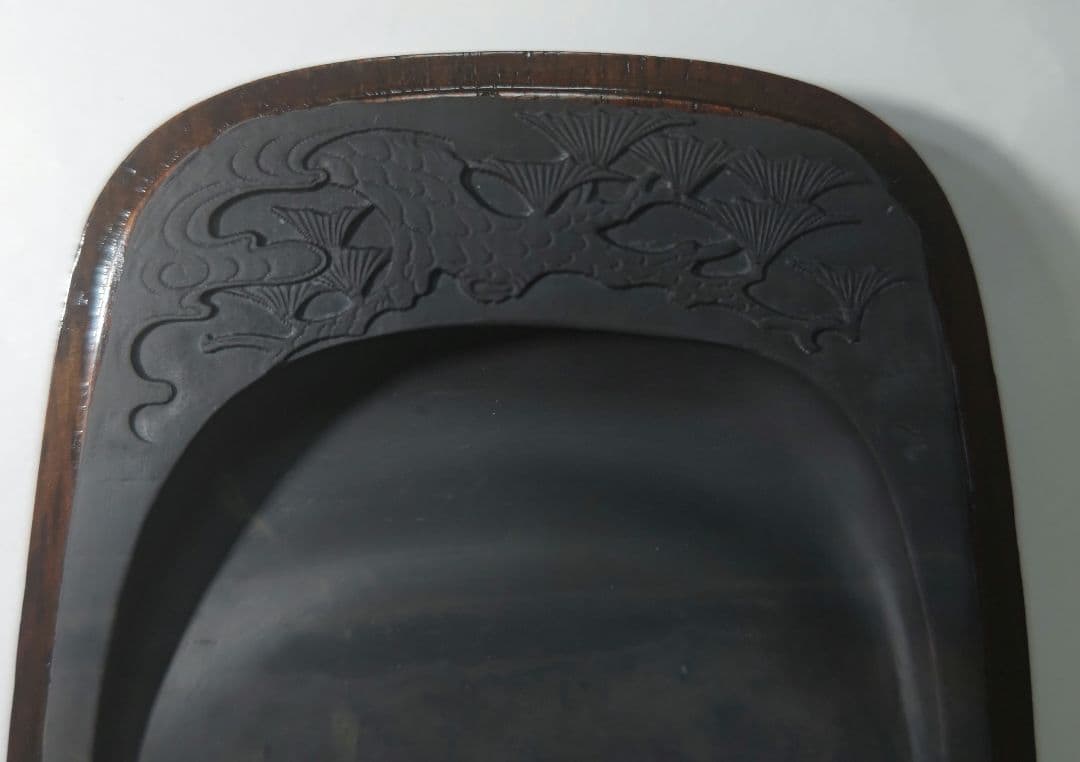 お値下げしました 端渓硯 木箱ケース付き 唐硯 硯 書道 匿名配送