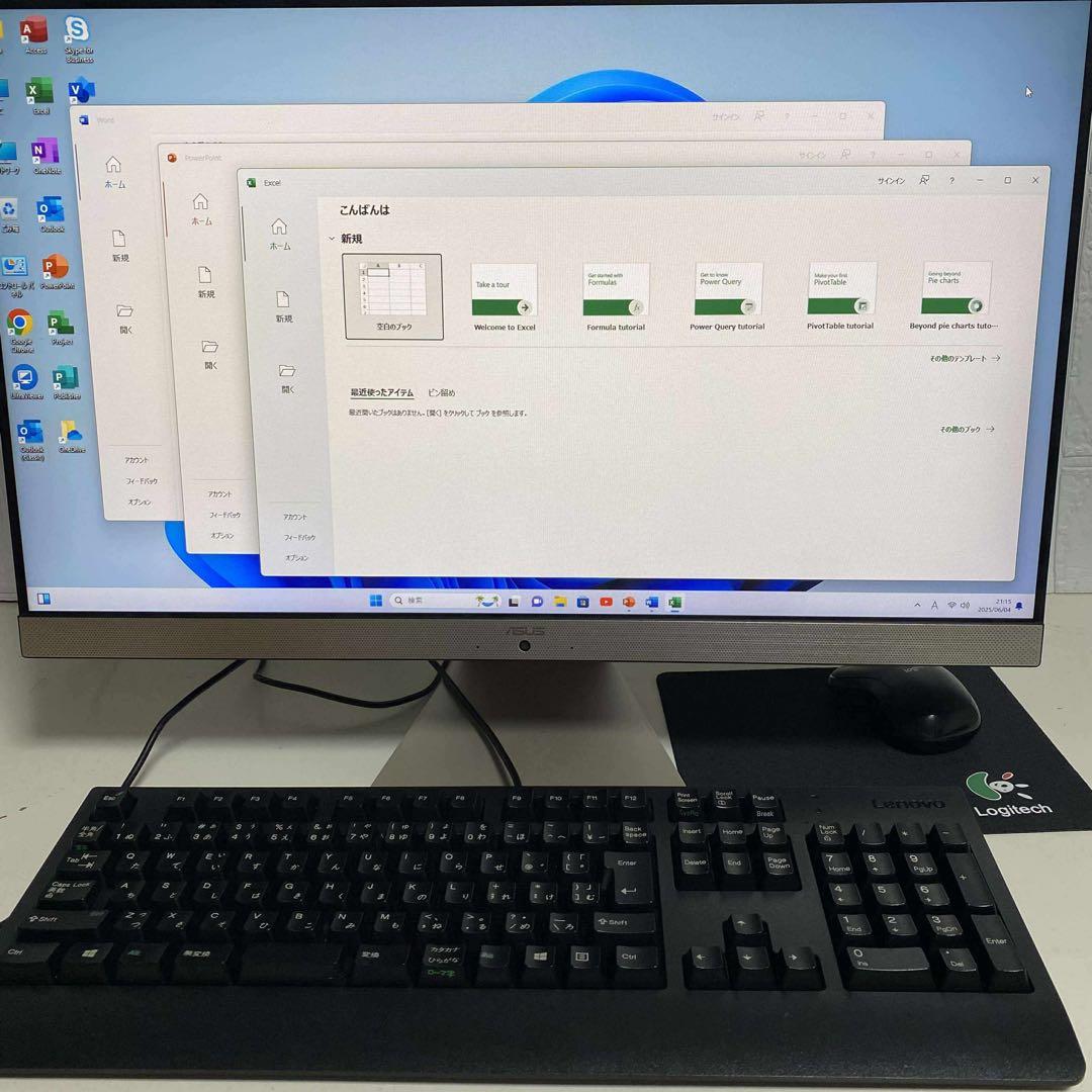 Windows11 オフィス2024年Corei5 メモリ8GB ASUS PC