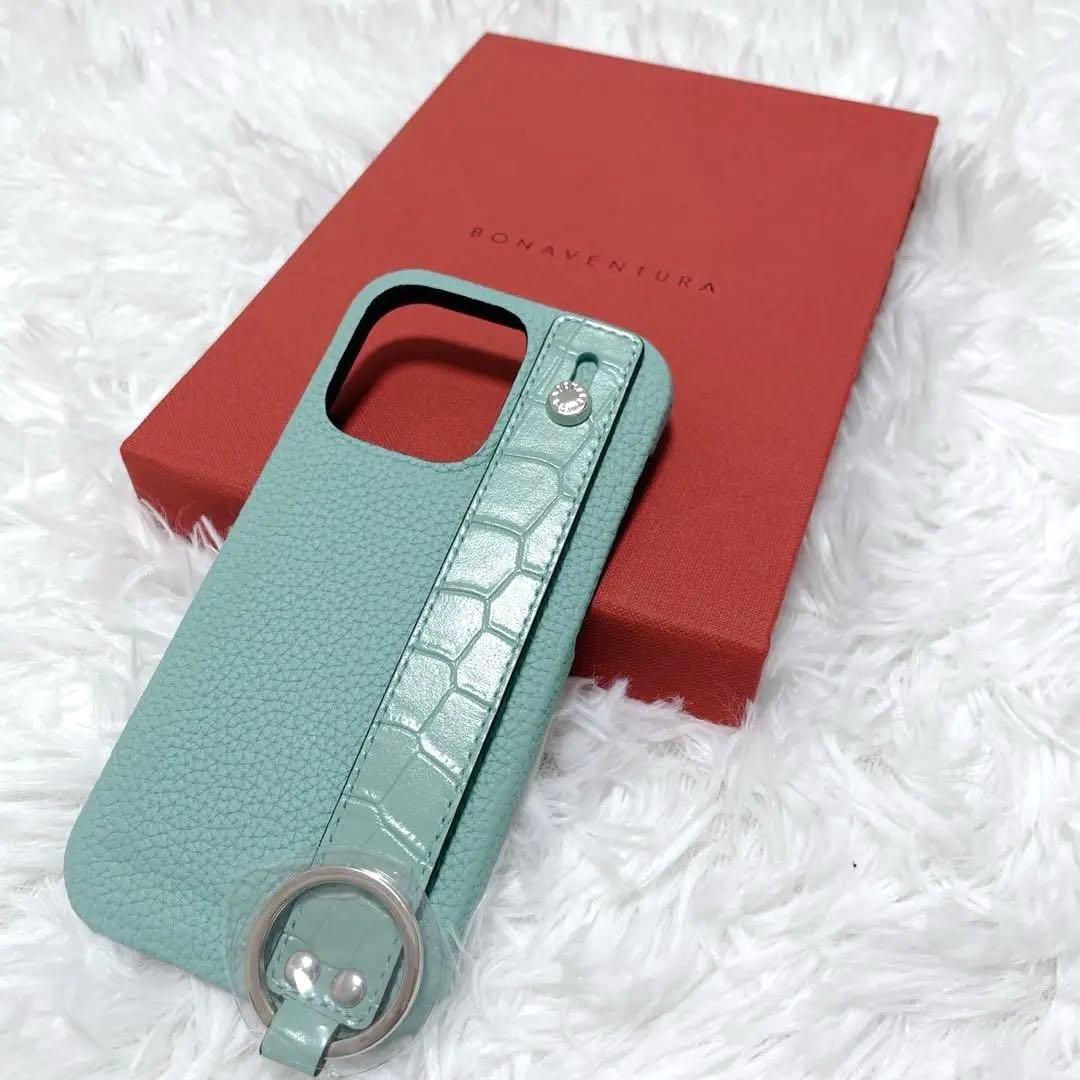 ほぼ新品 BONAVENTURA iPhone 14 Pro ケース クロコ