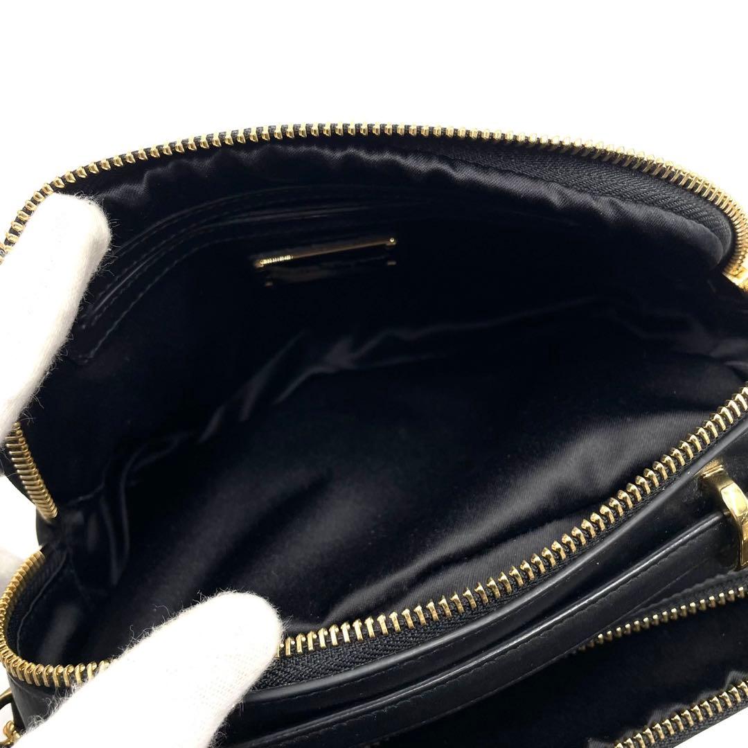 極美品● フェラガモ 2way ショルダーバッグ ガンチーニ ブラック レザー