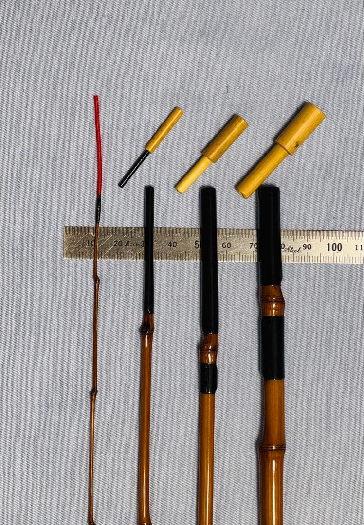 品川和竿やす製作の全竹タナゴ・小鮒用竿　四本継