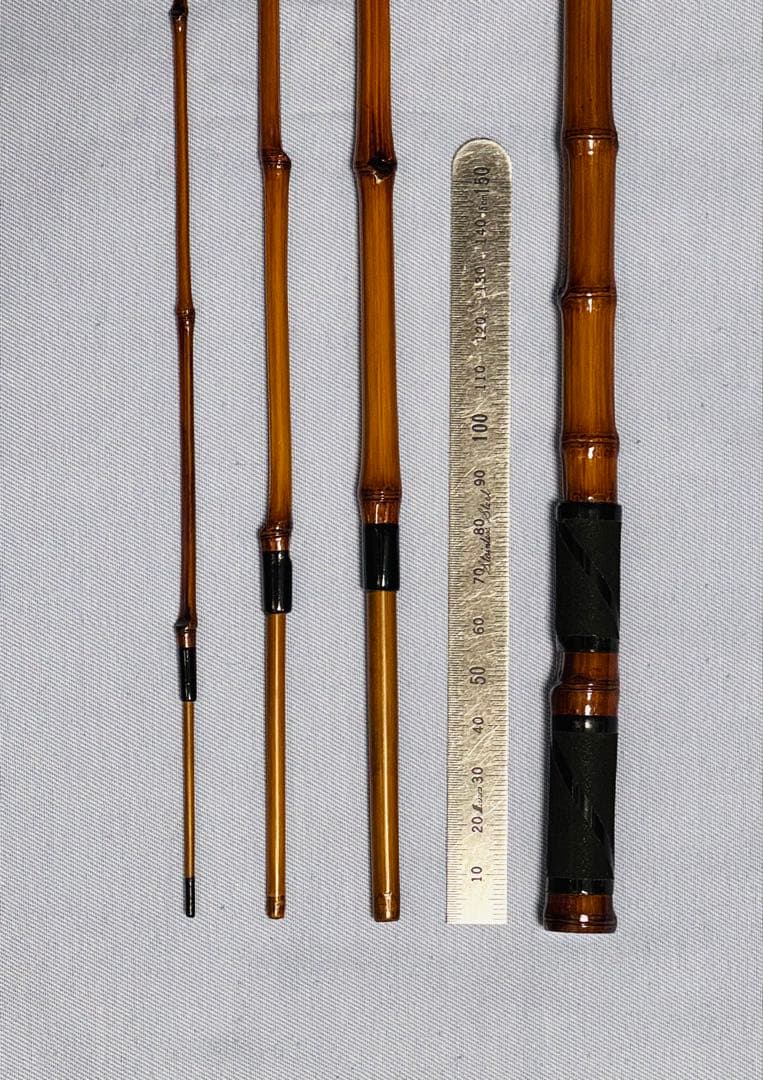 品川和竿やす製作の全竹タナゴ・小鮒用竿　四本継