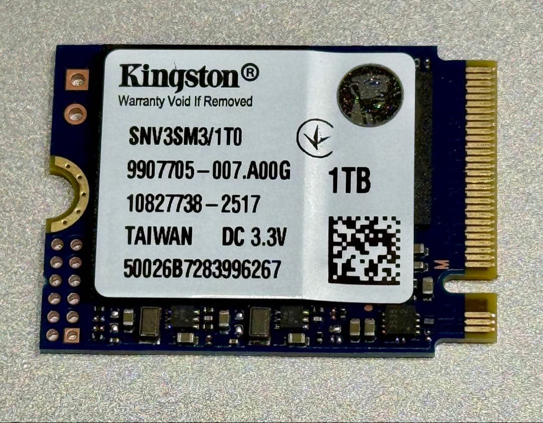 SSD m.2 2230 1TB キングストン SNV3SM3/1T0