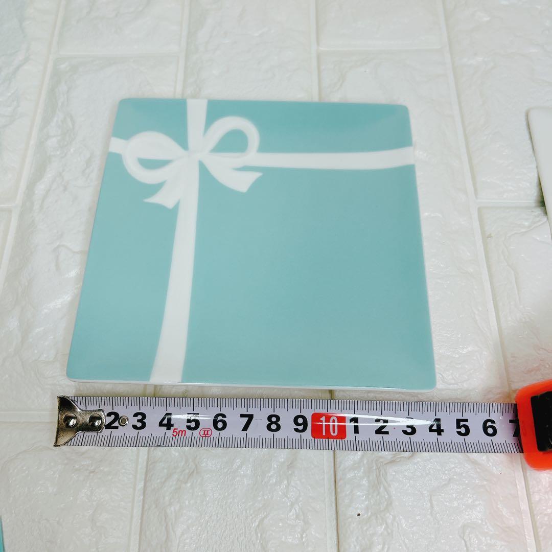 Tiffany & Co. ブルーボウデザートプレート2枚セット　ペア