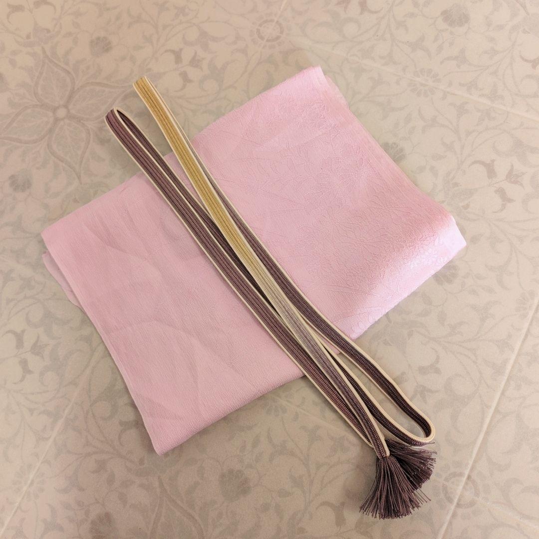 訪問着　フルセット　着物　正絹　金彩加工　おしとやか　シンプル　F8