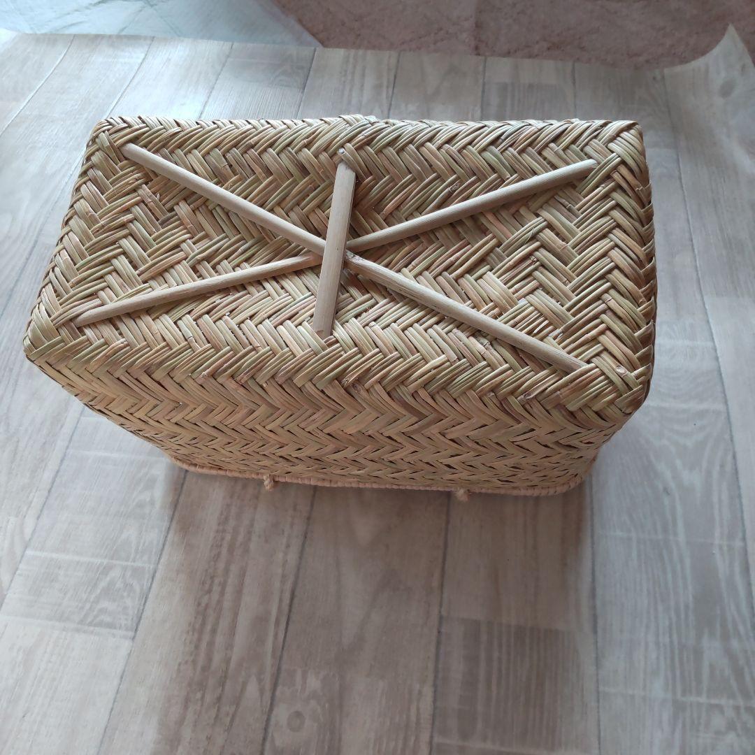 鳥越竹細工　竹かご　買い物かご　市場かご　岩手 すず竹