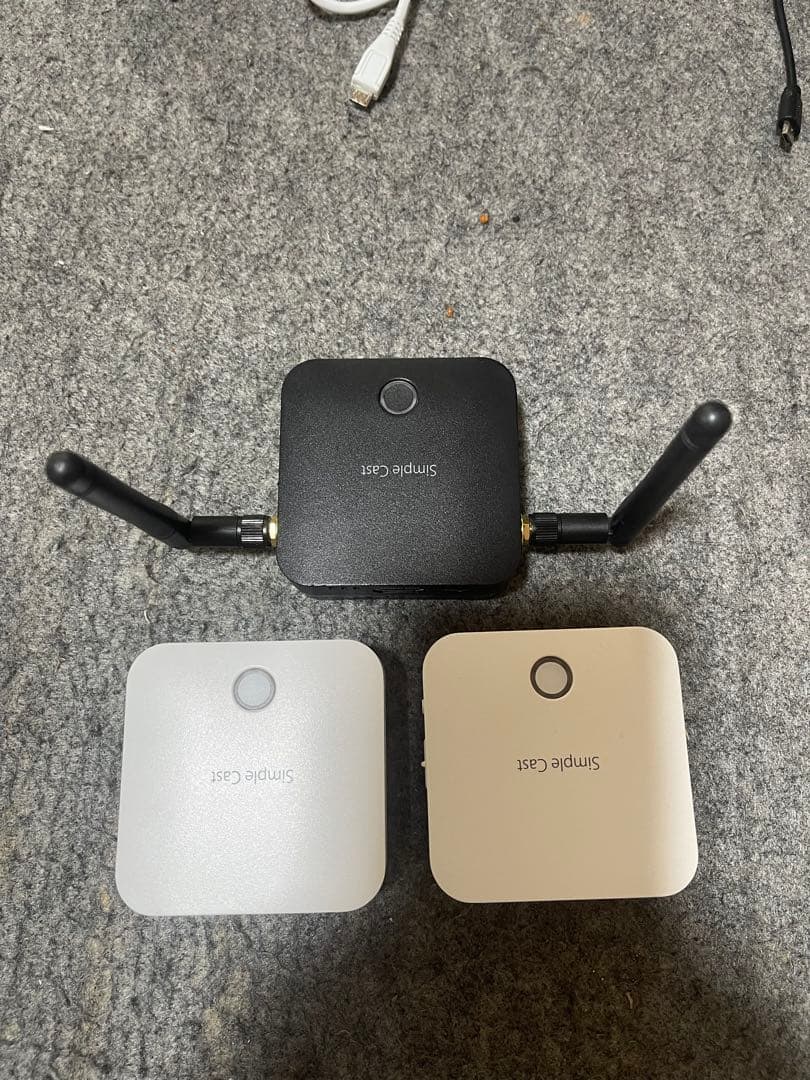 Simple Cast PTW-SPCASTRX 無線LAN中継機 黒白セット