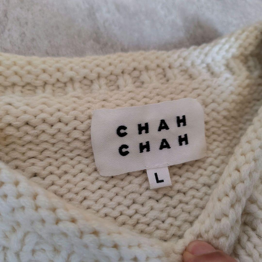 美品 Chah Chah FLOWER with LOVE HAND KNIT