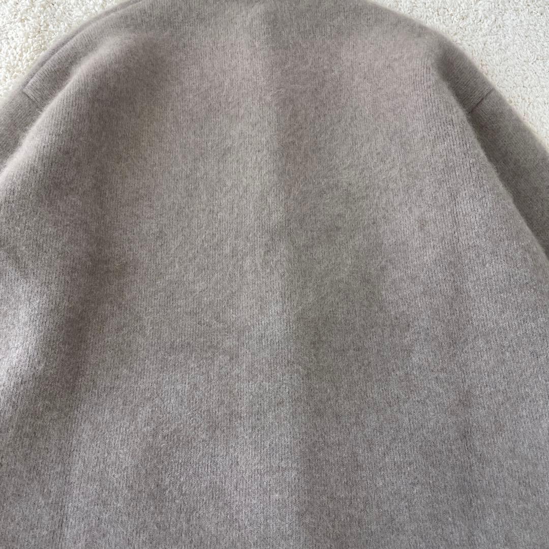 美品♡ エレンディーク ラクーンミックスダブルカーディガン グレー パープル 2