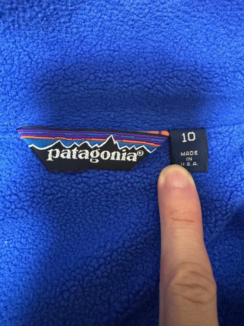 M*u様 80s USA製 Patagonia シェルドシンチラ ピンク 三角タ