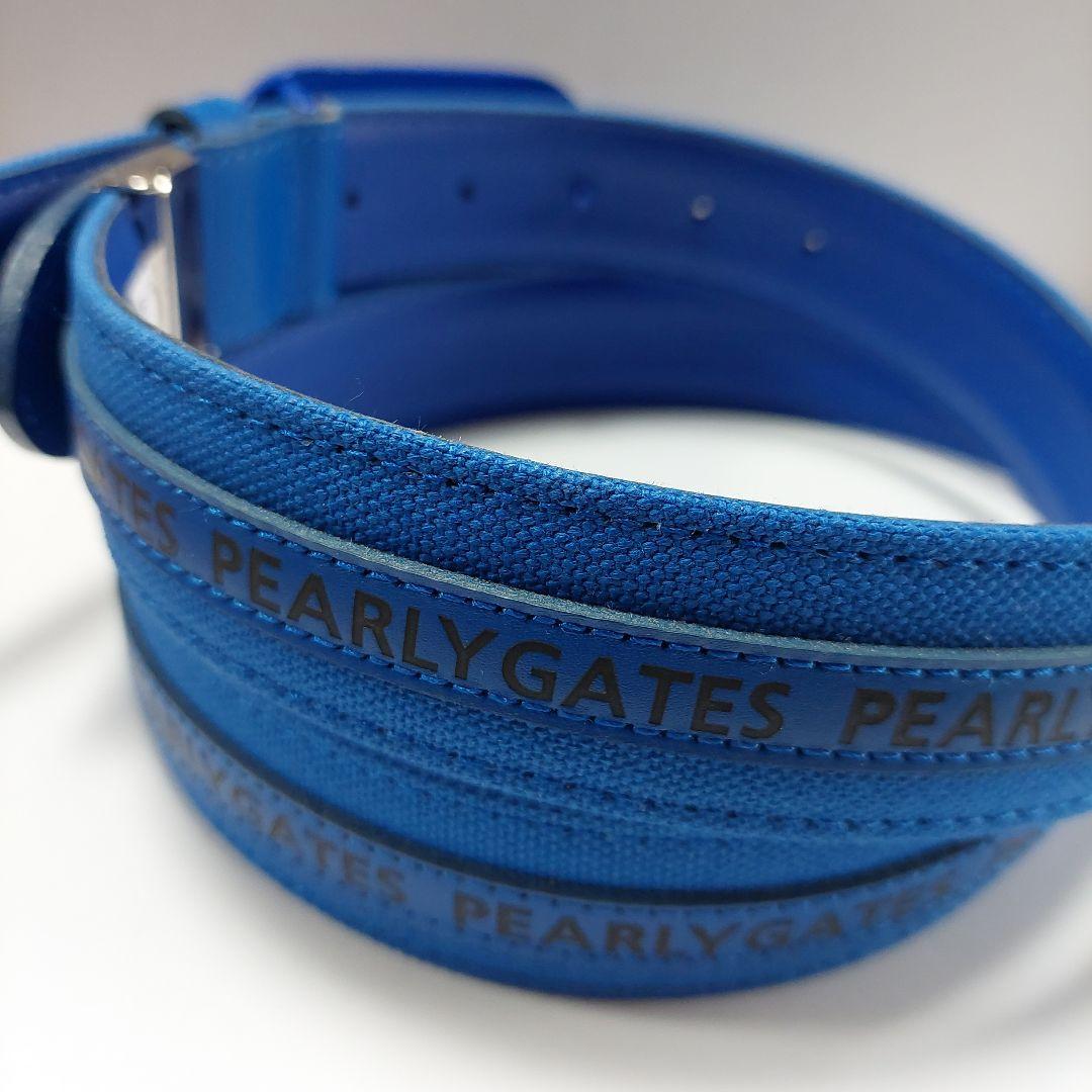 PEARLY GATES PGロゴ ゴルフベルト 青